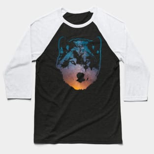 Space Wolf Baseball T-Shirt